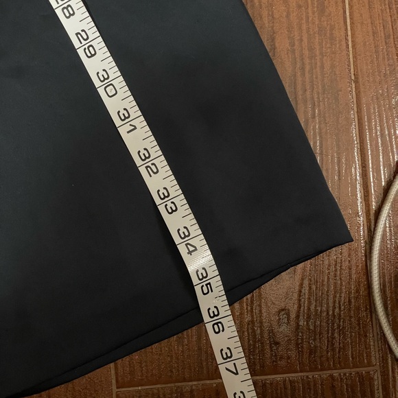 Alex + Alex navy blue mini dress size 6 short cap sleeves side zipper ruffles - Picture 13 of 13